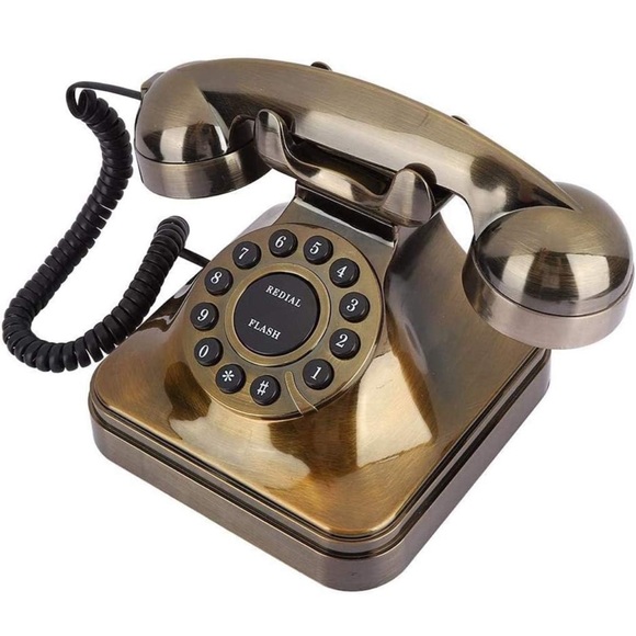 Vintage Classic Rotary Dial Home PhoneNIBSz: SmallBronze